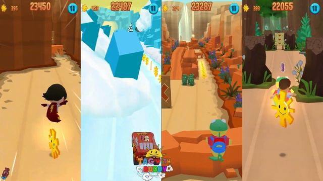 Tag with Ryan vs Tag with Lightning McQueen vs Paw Patrol Ryder vs Hero Ryan - Run Gameplay смотреть онлайн