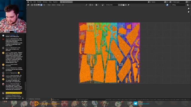 Текстурим дедулю. Персонаж с нуля в Blender #19 смотреть онлайн