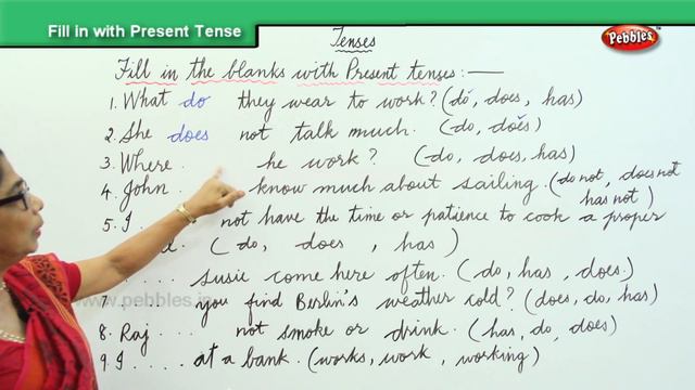 Learn English Grammar | Fill in with Present Tense | Basic English Grammar for Beginners смотреть онлайн