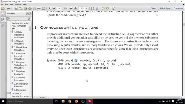 COPROCESSOR INSTRUCTION IN ARM смотреть онлайн