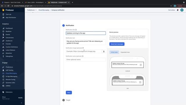 How to use Firebase to send push notification : Cloud messaging смотреть онлайн