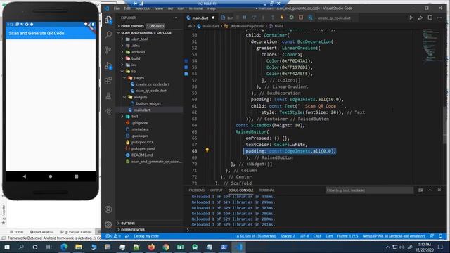 Bar code or QR code Scanner App | QR code Generator App | Flutter Tutorial смотреть онлайн