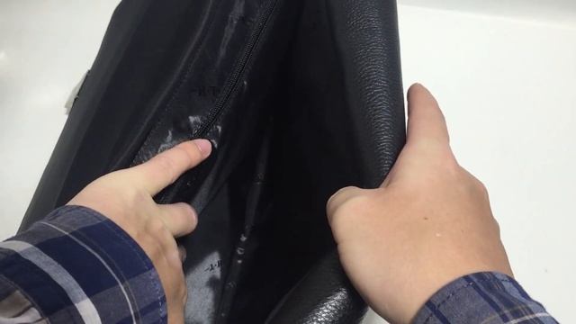 Элитный мужской портфель натуральная кожа Hight Touch-117756 смотреть онлайн