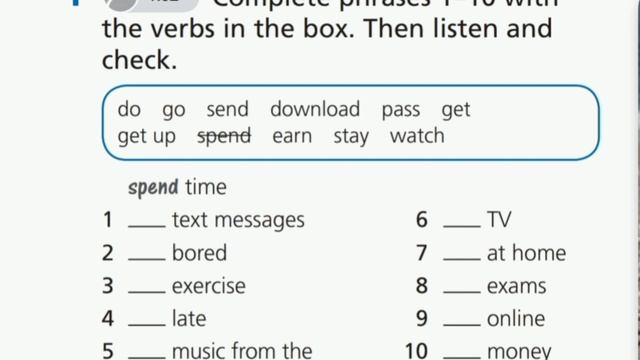 English Plus 9. Verb collocations. Ex 1 p. 4 смотреть онлайн