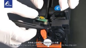 Короткая видео инструкция по установке чипов серии CF259/CF289