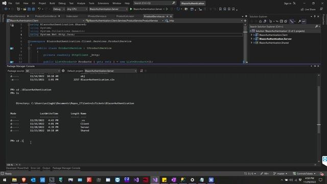 VS 2022 Blazor WebAssembly Package Manager Console | dotnet watch run смотреть онлайн