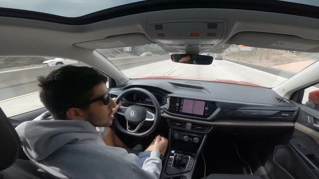 Volkswagen Travel Assist demonstration - 2022 TAOS active cruise control смотреть онлайн