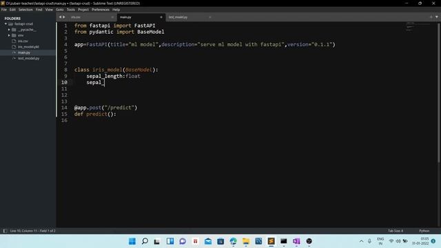 Serve ML Model with Fast API || Integrate AI Model смотреть онлайн