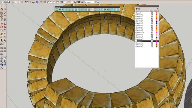 Рисуем купол в SketchUp из кирпича смотреть онлайн