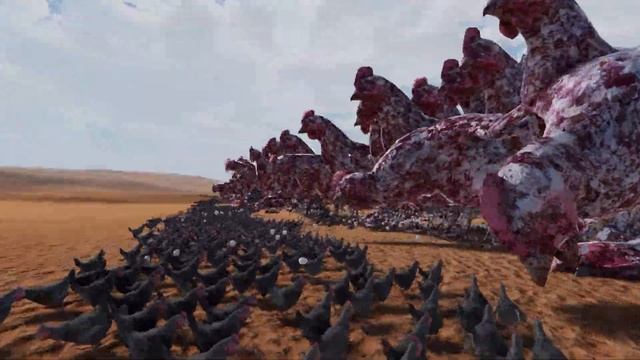 300 Giant Chickens vs 20.000 Chickens | Ultimate Epic Battle Simulator 2 смотреть онлайн