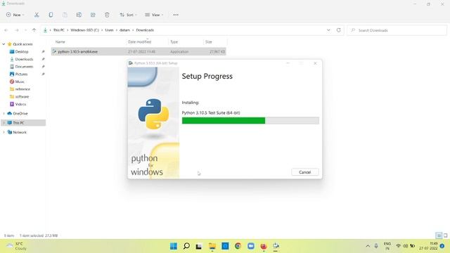 How to install Python 3.10.5 On Windows 11 | Part 1 | Data Making | DM | DataMaking смотреть онлайн