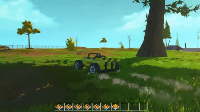 ScrapMechanic Обзор построек:  Классная машинка и крутая...  ВАННА!!!