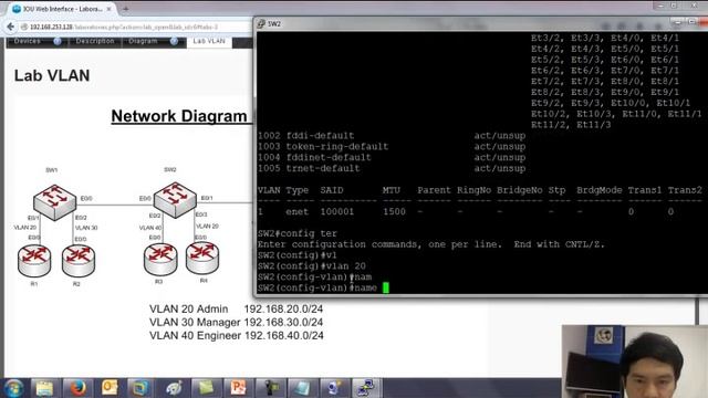 วิธีการทำ VLAN บน Switch CISCO โดย Mr.Jodoi смотреть онлайн