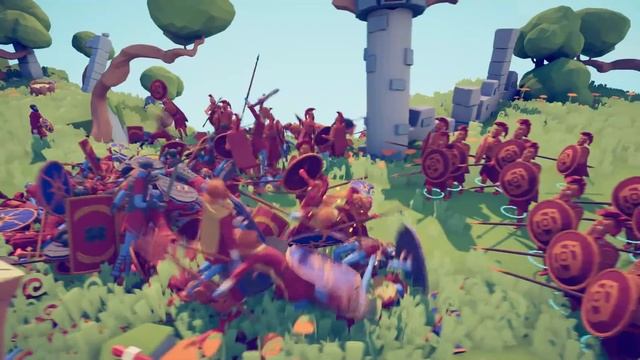 Can 300 SPARTANS Defeat Famous ARMIES!? - Totally Accurate Battle Simulator TABS смотреть онлайн