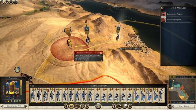 KLEOPATRA BAŞKENT'E İLERLİYOR- Total War Rome 2 - Radius Modlu - Türkçe (Mısır Devleti) # 3 смотреть онлайн