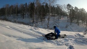 Новички на снегоходах Pro rmk 800 и  Arctic Cat m800