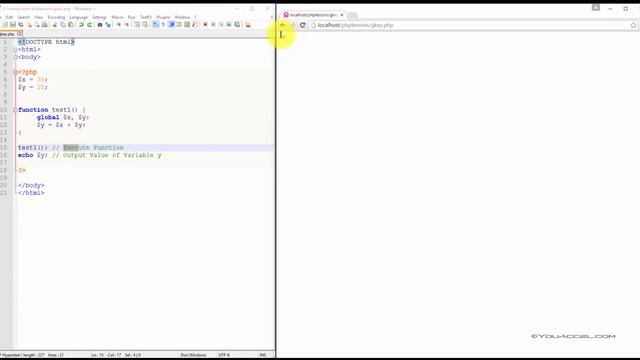 7. PHP Global Keyword смотреть онлайн