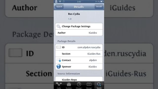 как русифицировать Cydia смотреть онлайн