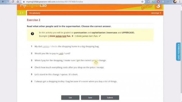 Как выполнить домашнее задание на платформе MyEnglishLab