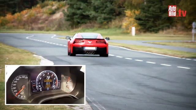 Corvette C7 Stingray 2014 0-100 km/h смотреть онлайн
