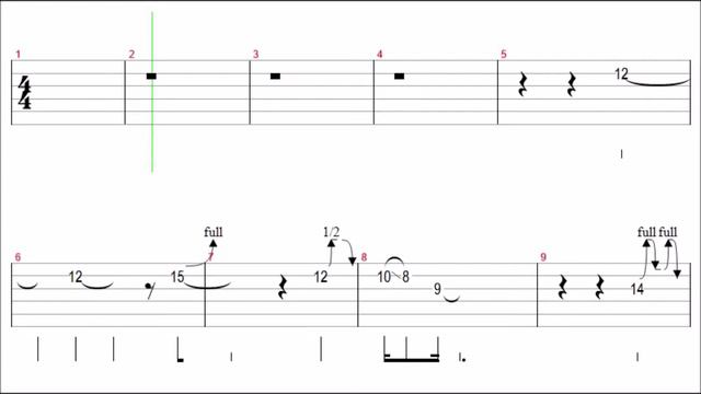 Pink Floyd - Cluster One Guitar Solo Tab+BackingTrack