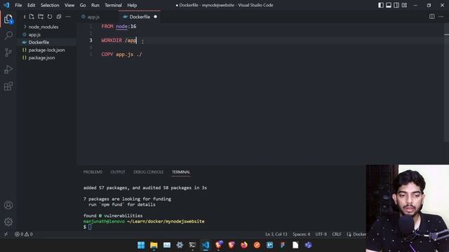 Custom Docker Image of Nodejs Hello World Project | Docker Basics Series смотреть онлайн