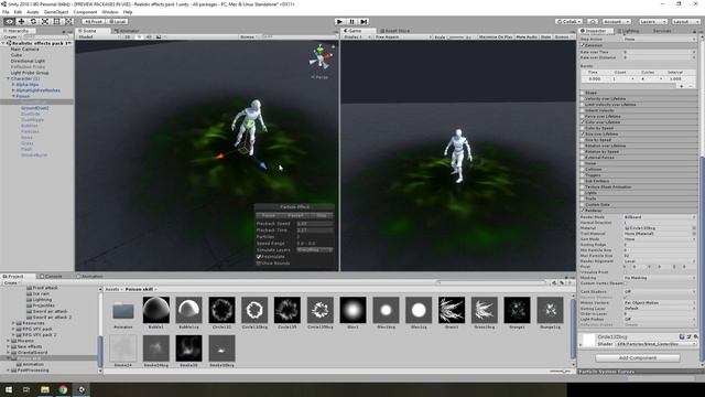 Гайд как создать эффект атаки ядом в Unity 3D смотреть онлайн