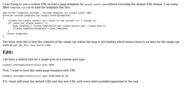 Wordpress: Using a template file for a specific custom URL смотреть онлайн