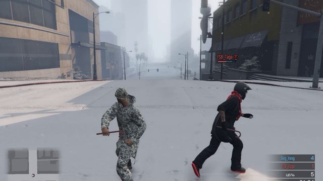 Grand Theft Auto V Online Битва на леденцах в новогоднюю ночь смотреть онлайн