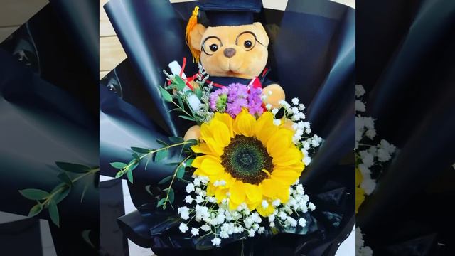 Graduation bear sunflower bouquet смотреть онлайн