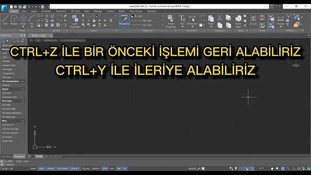 nanoCAD / AutoCAD Eğitimi - Arayüz Komutlar ve Çizime Giriş смотреть онлайн
