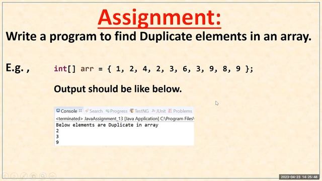 Write a Java program to find Duplicate elements in an array. | Pradeep Nailwal смотреть онлайн