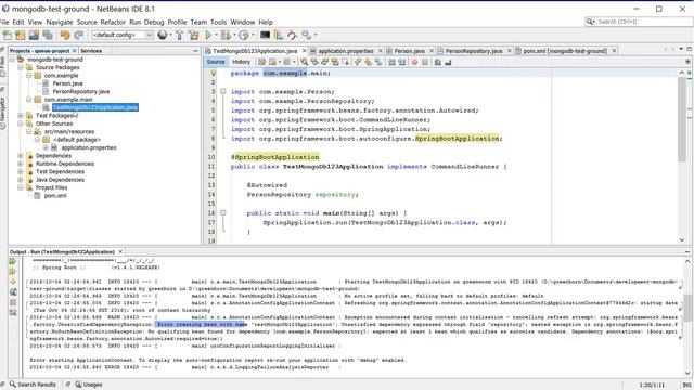 Error creating bean in spring boot смотреть онлайн
