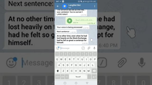 Record your voice and earn LANG tokens | ? LangNet Telegram bot ? | смотреть онлайн