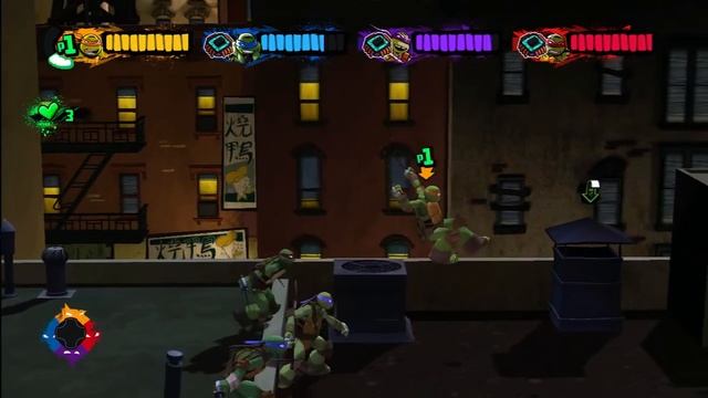Teenage Mutant Ninja Turtles, Nickelodeon, Xbox 360 Gameplay смотреть онлайн