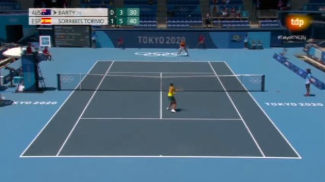 Sorribes Tormo vs Ashleigh Barty. JJOO. TOKYO. 2021 смотреть онлайн