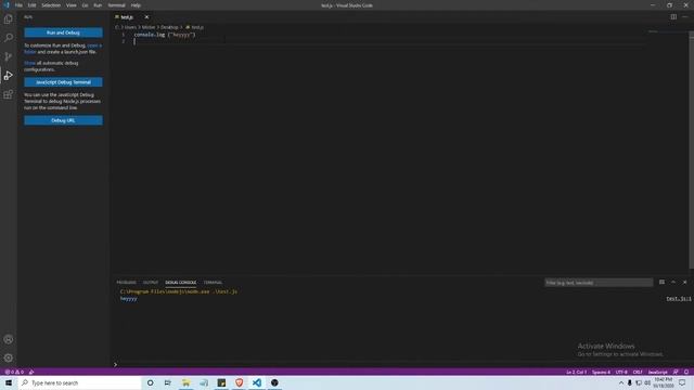 How to Run Javascript Node JS in Visual Studio Code 2020 (EASY) смотреть онлайн