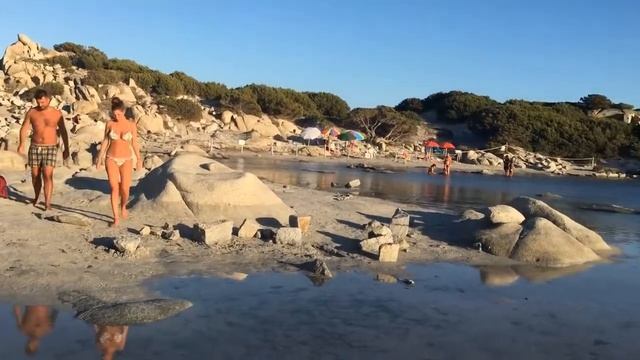 Пляж Пунта Ис Молентис Punta Is Molentis Сардиния, Пляжи Вилласимиуса смотреть онлайн