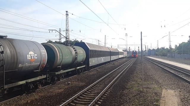 Электропоезд ЭС1П-017 "Ласточка до Минска" ст.Кубинка-1 до Минска. 07.08.2022. смотреть онлайн