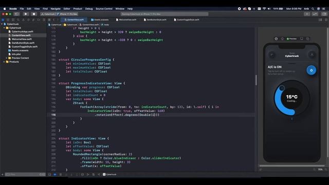 SwiftUI2 0 Tesla Cybertruck Part 2 (Circular Slider, Custom Vertical Slider & Custom Selection) смотреть онлайн