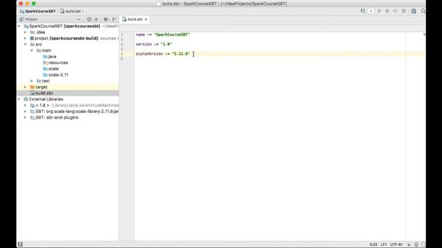 Creating Spark Project with IntelliJ SBT смотреть онлайн