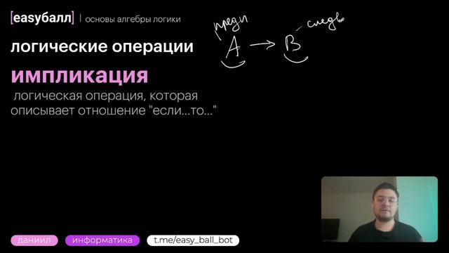 Информатика ЕГЭ | Теория| Задание 2 | Основы алгебры логики | EASY БАЛЛ смотреть онлайн