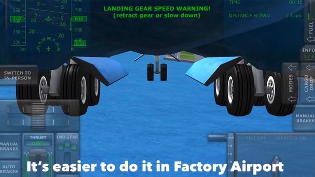 How to break landing gears in Turboprop Flight Simulator смотреть онлайн