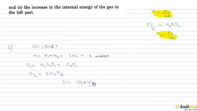 An adiabatic vessel of total volume V is divided into two equal parts by a conducting separtor смотреть онлайн