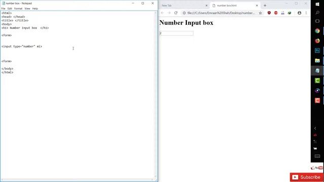 HTML Tutorial for Beginners 13.(Input number box). смотреть онлайн