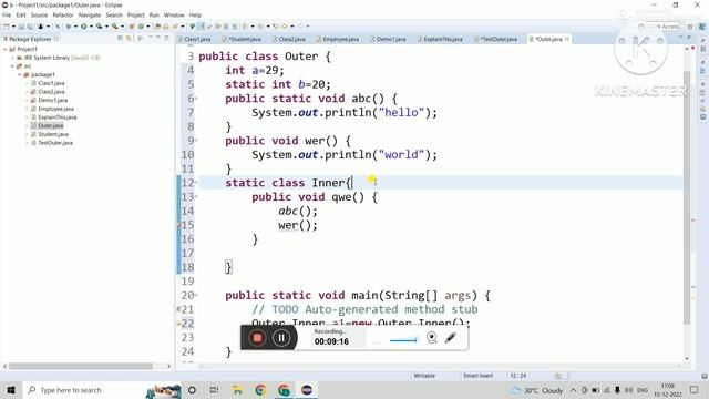 JAVA OPPS LECTURE 16 || STATIC CLASS смотреть онлайн