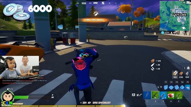 1 KILL=2000 V-BUCKS Challenge With My Little Brother CKN Gaming смотреть онлайн