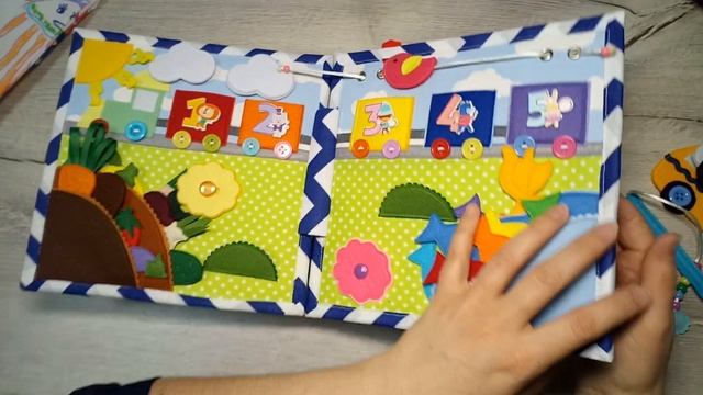 Развивающая книга для мальчика Гордея Quiet book смотреть онлайн