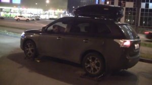 Mitsubishi Outlander 3 - тест полного привода на роликовом стенде