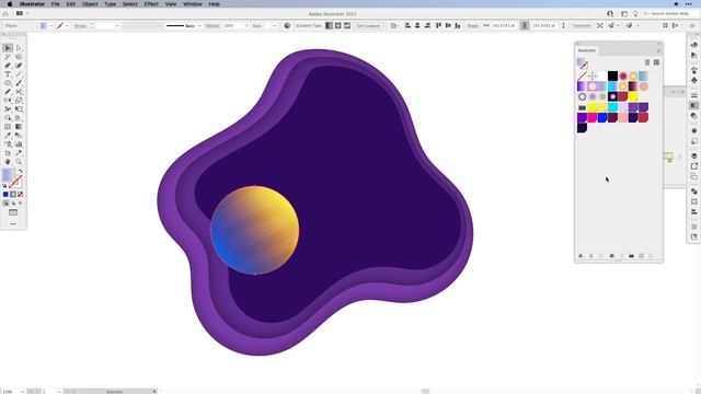 Create a 3D Planet in Space / Illustrator Tutorial смотреть онлайн